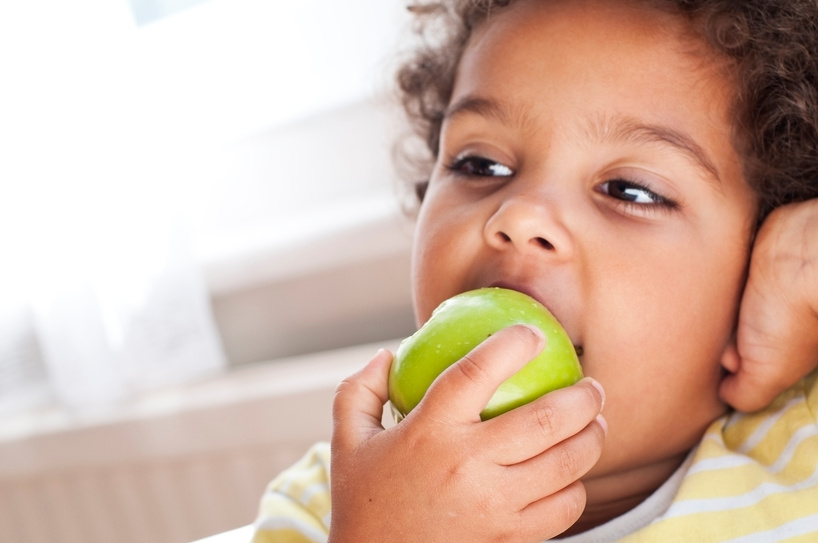 Child eating apple ( series)